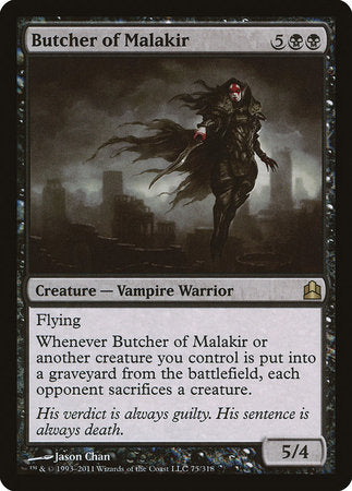 Butcher of Malakir [Commander 2011] | Mega City Incorporated