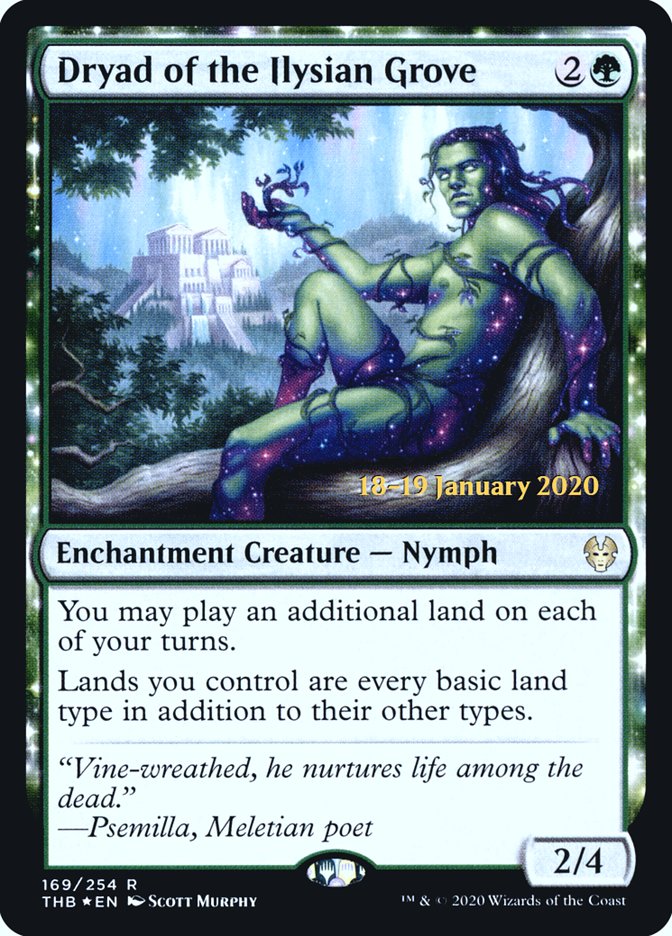 Dryad of the Ilysian Grove [Theros Beyond Death Prerelease Promos] | Mega City Incorporated