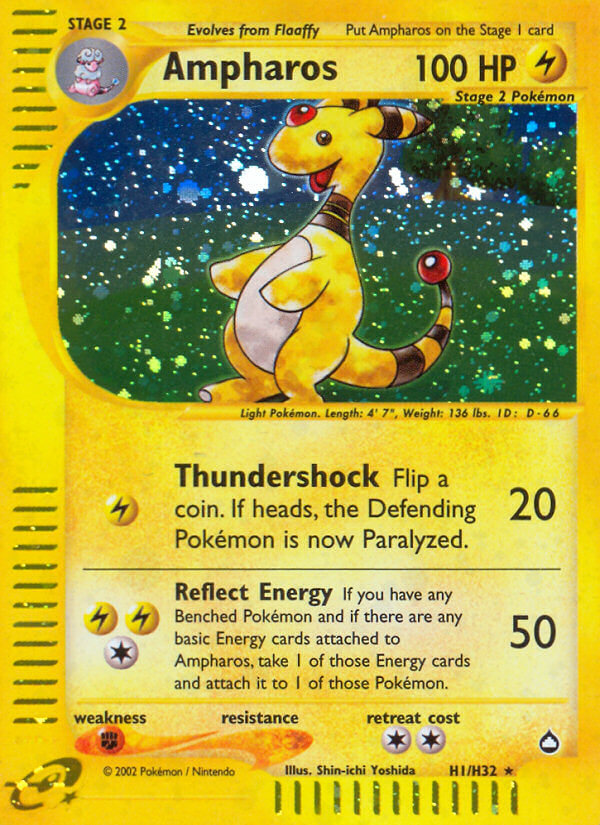 Ampharos (H1/H32) [Aquapolis] | Mega City Incorporated