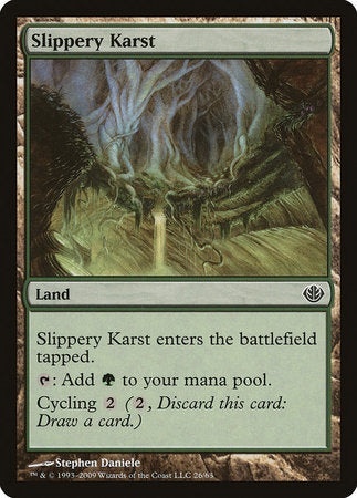 Slippery Karst [Duel Decks: Garruk vs. Liliana] | Mega City Incorporated