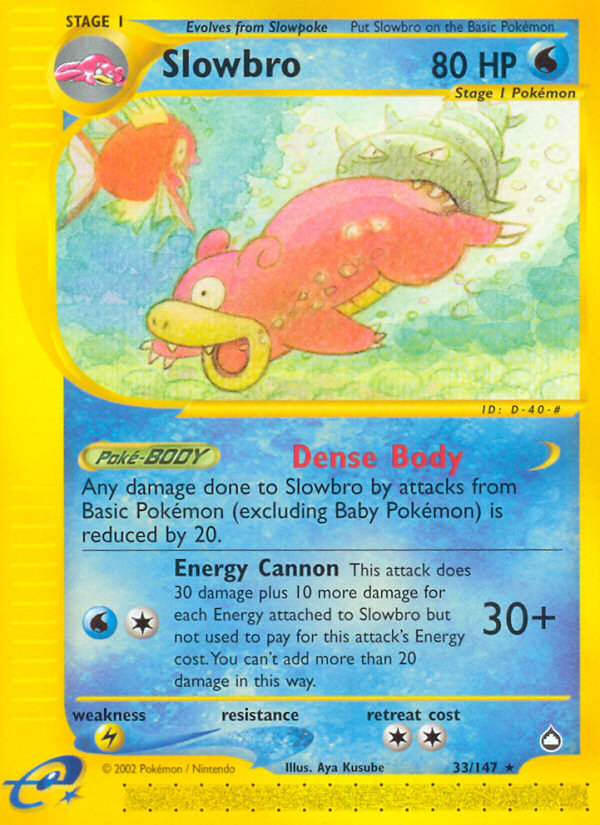 Slowbro (33/147) [Aquapolis] | Mega City Incorporated