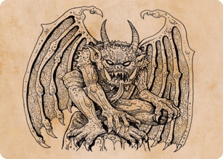 Cloister Gargoyle (Showcase) Art Card [Dungeons & Dragons: Adventures in the Forgotten Realms Art Series] | Mega City Incorporated