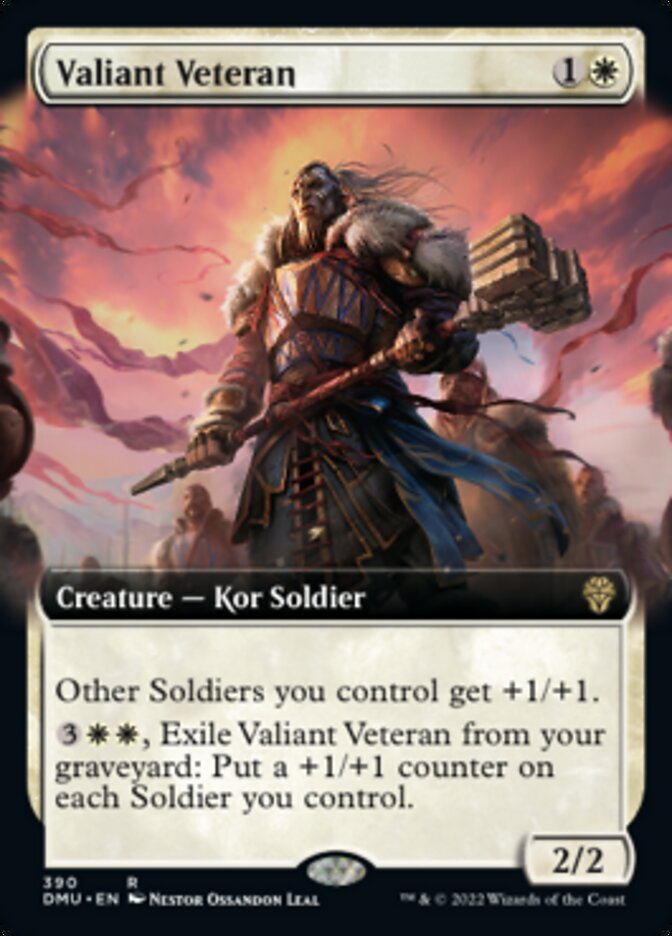 Valiant Veteran (Extended Art) [Dominaria United] | Mega City Incorporated