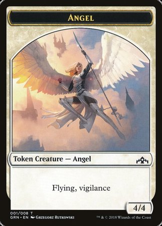 Angel Token [Guilds of Ravnica Tokens] | Mega City Incorporated