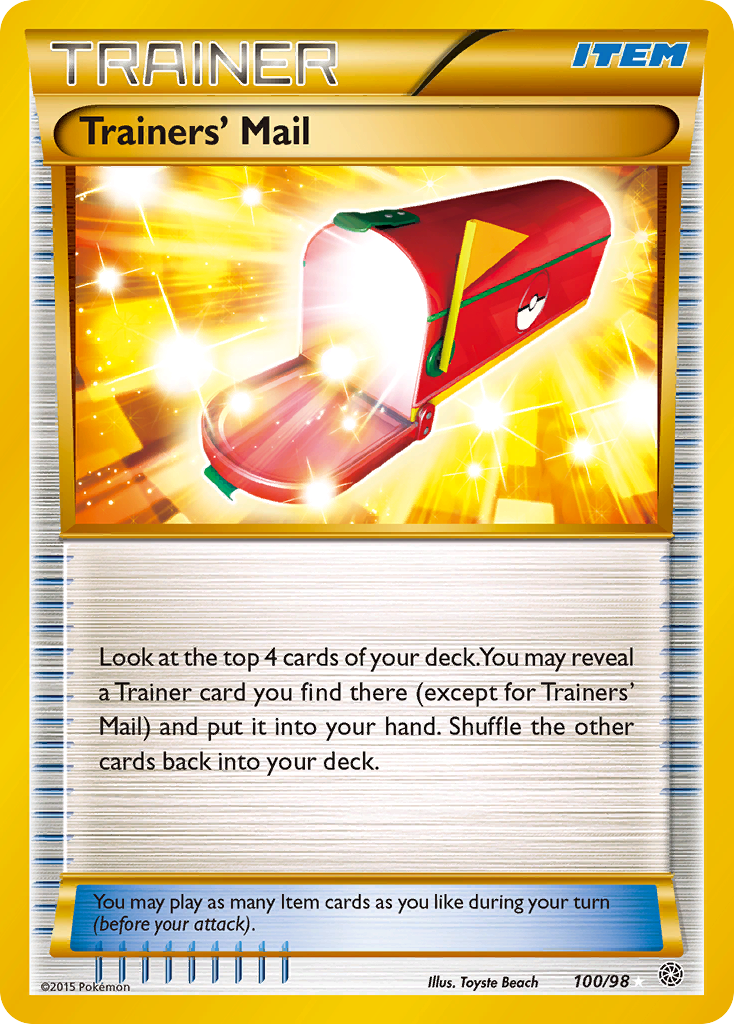 Trainers' Mail (100/98) [XY: Ancient Origins] | Mega City Incorporated