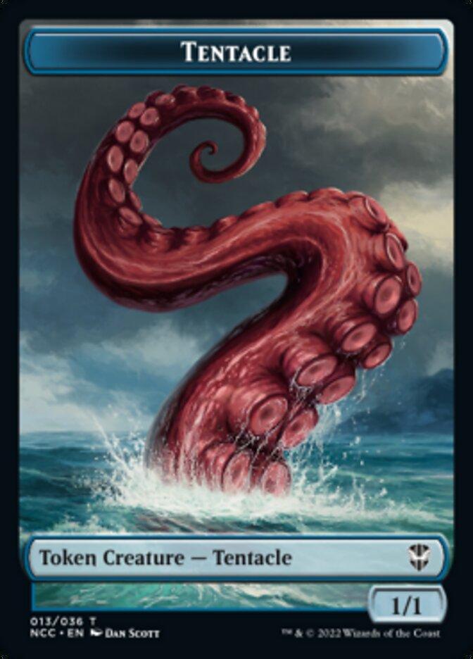 Tentacle // Champion of Wits Double-sided Token [Streets of New Capenna Commander Tokens] | Mega City Incorporated