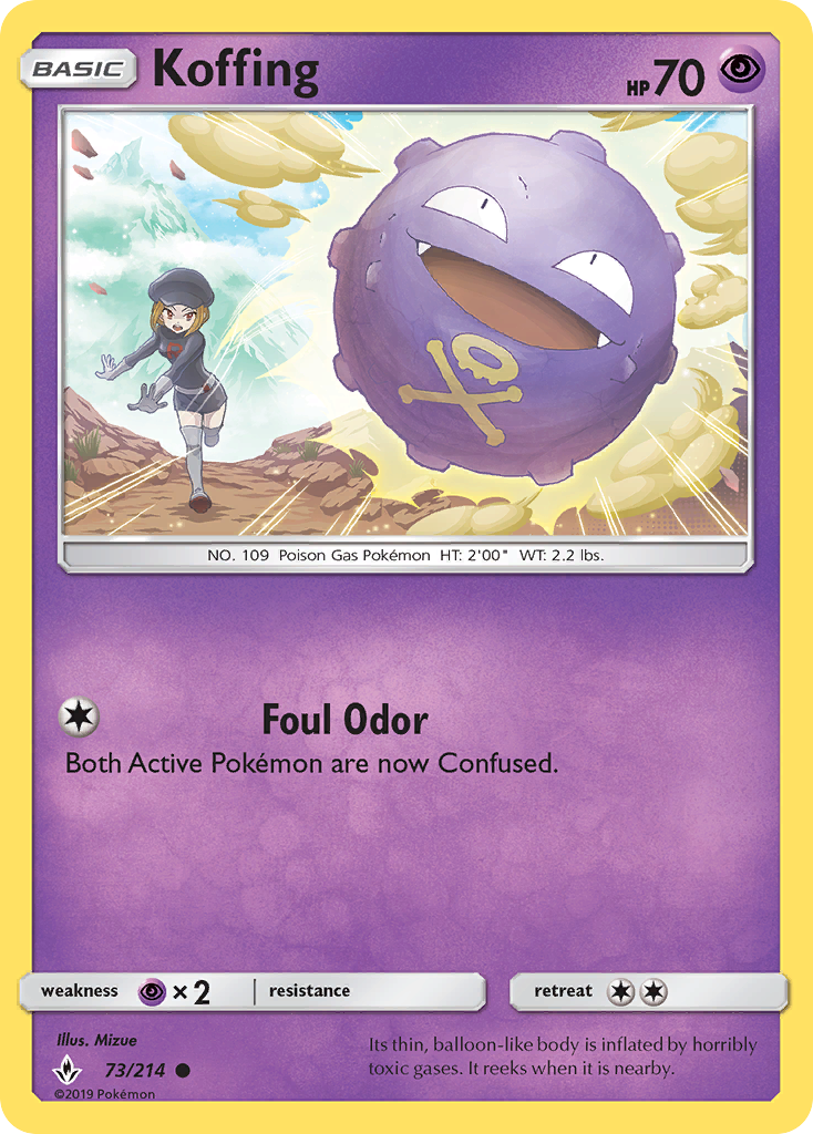 Koffing (73/214) [Sun & Moon: Unbroken Bonds] | Mega City Incorporated
