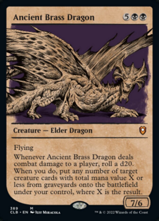 Ancient Brass Dragon (Showcase) [Commander Legends: Battle for Baldur's Gate] | Mega City Incorporated