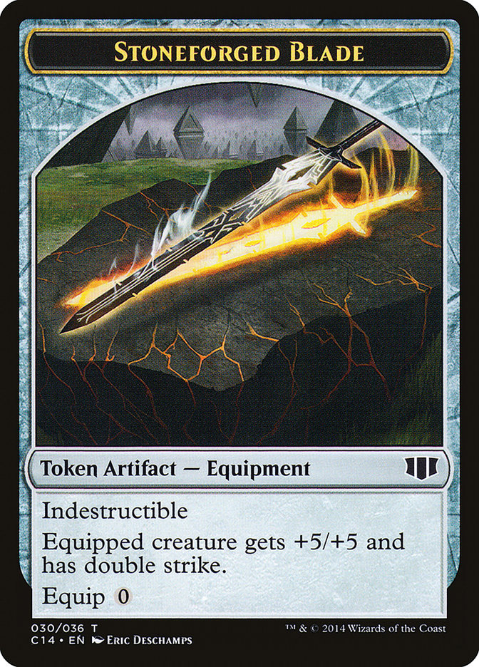 Stoneforged Blade // Germ Double-sided Token [Commander 2014 Tokens] | Mega City Incorporated