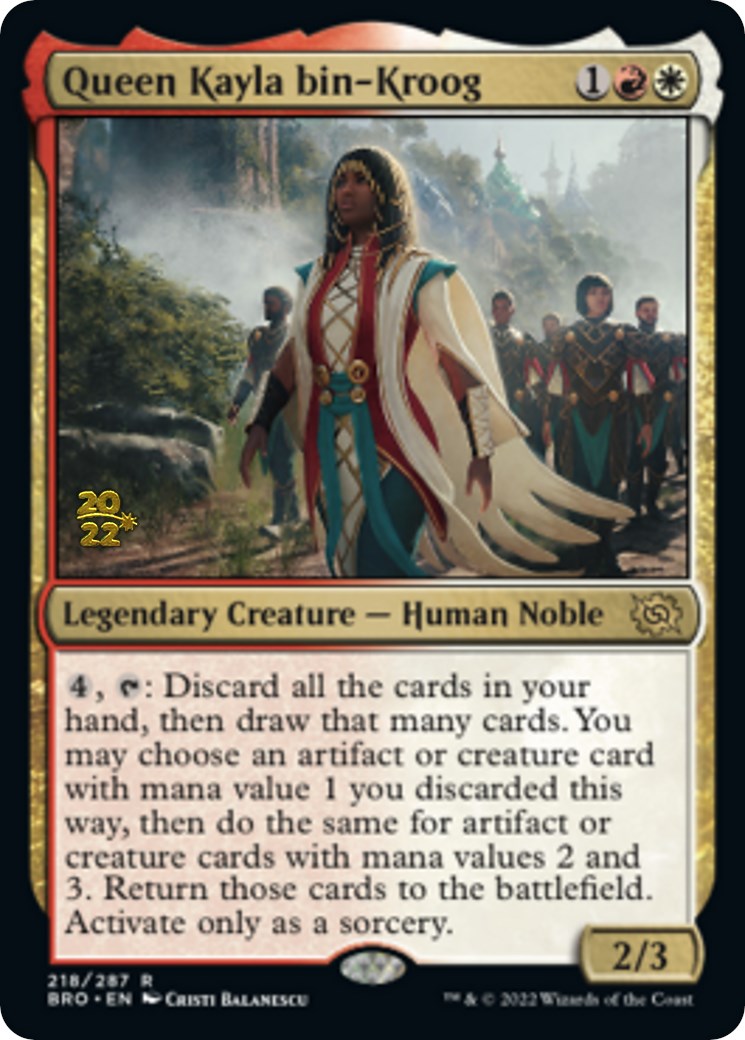 Queen Kayla bin-Kroog [The Brothers' War: Prerelease Promos] | Mega City Incorporated