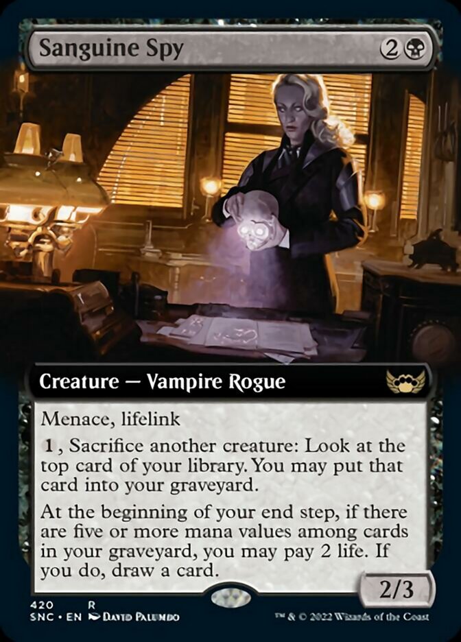 Sanguine Spy (Extended Art) [Streets of New Capenna] | Mega City Incorporated