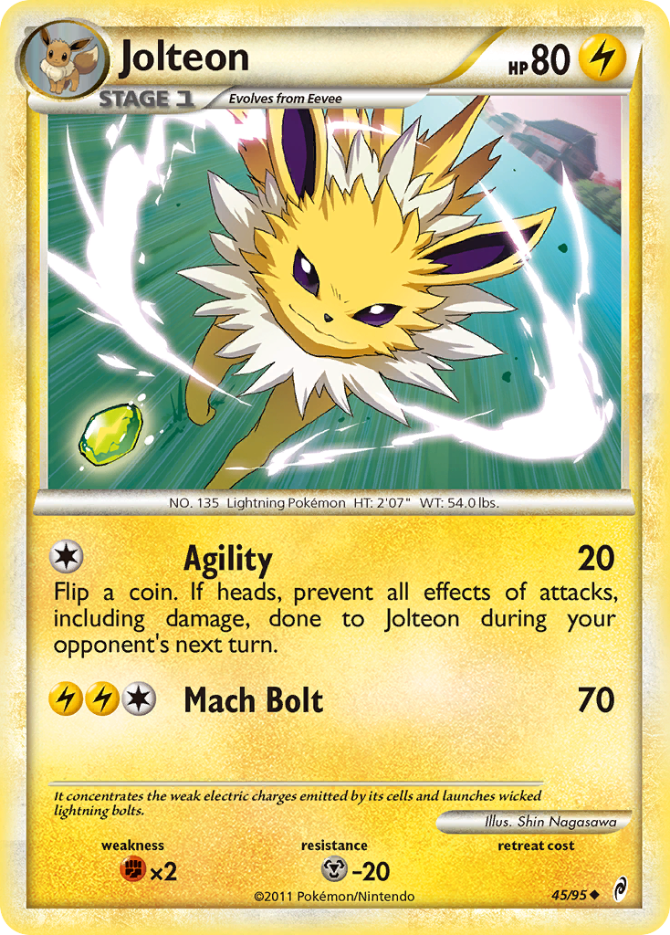 Jolteon (45/95) [HeartGold & SoulSilver: Call of Legends] | Mega City Incorporated