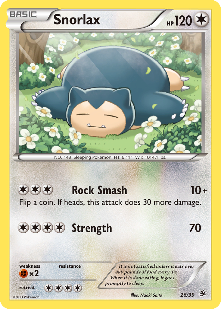 Snorlax (26/39) [XY: Kalos Starter Set] | Mega City Incorporated