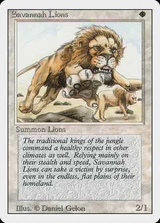 Savannah Lions [Revised Edition] | Mega City Incorporated