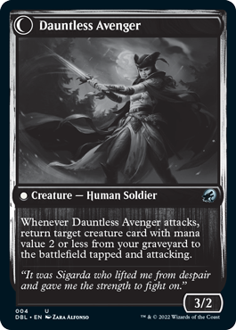 Bereaved Survivor // Dauntless Avenger [Innistrad: Double Feature] | Mega City Incorporated