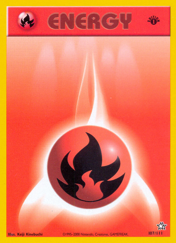 Fire Energy (107/111) [Neo Genesis 1st Edition] | Mega City Incorporated