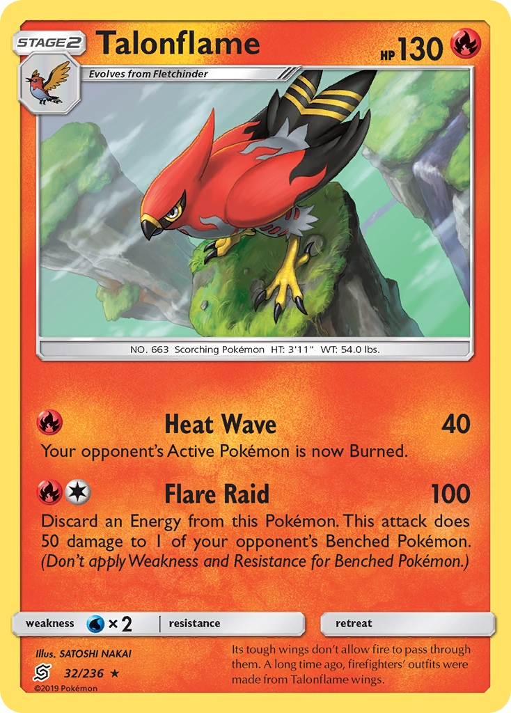 Talonflame (32/236) [Sun & Moon: Unified Minds] | Mega City Incorporated