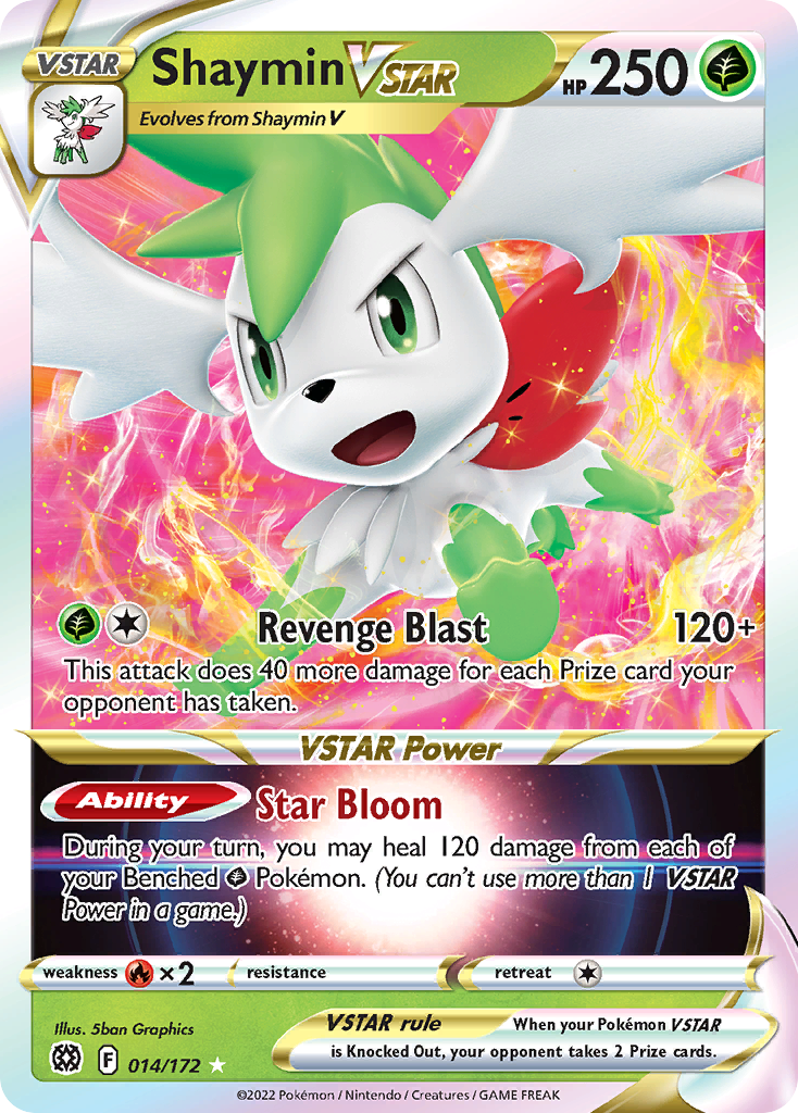 Shaymin VSTAR (014/172) (Jumbo Card) [Sword & Shield: Brilliant Stars] | Mega City Incorporated