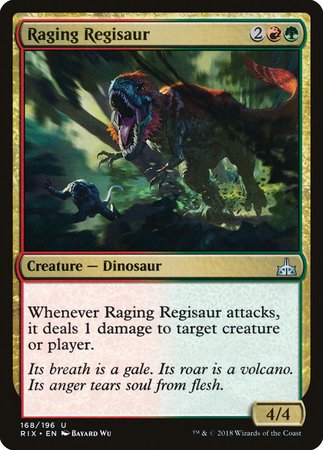 Raging Regisaur [Rivals of Ixalan] | Mega City Incorporated