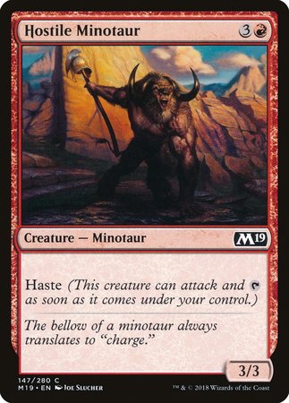 Hostile Minotaur [Core Set 2019] | Mega City Incorporated