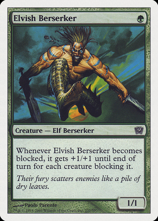 Elvish Berserker [Ninth Edition] | Mega City Incorporated