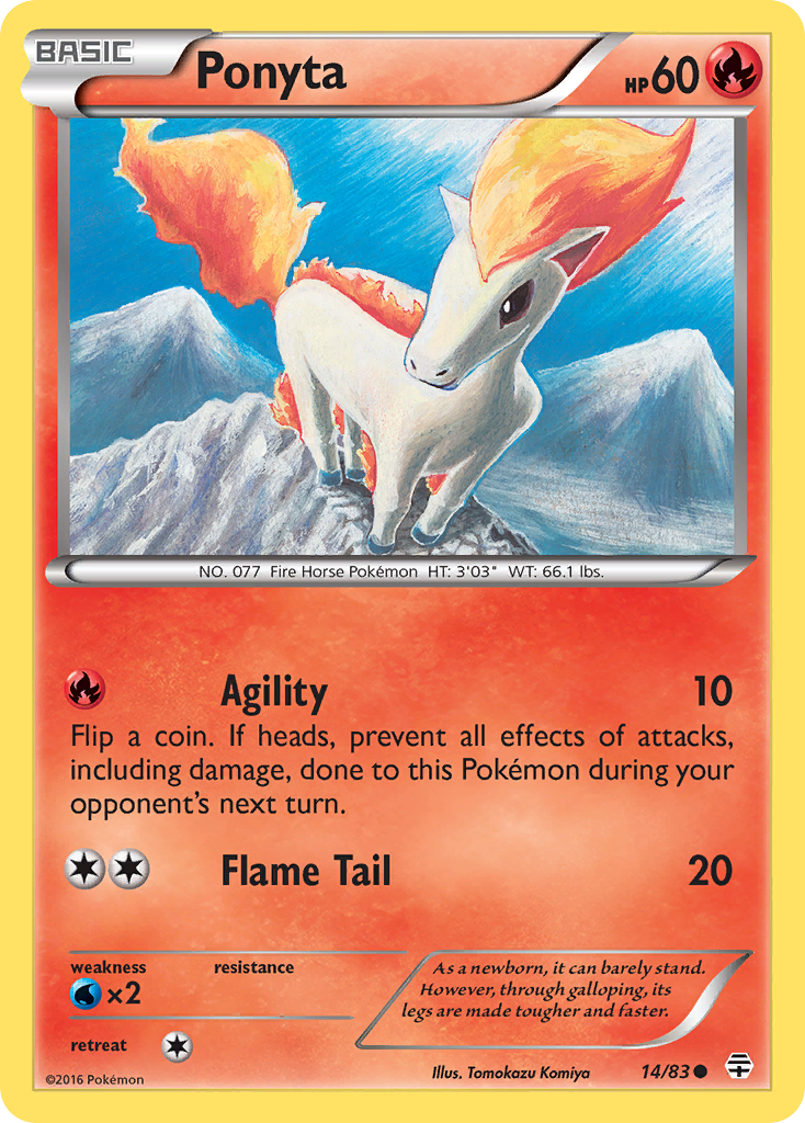 Ponyta (14/83) [XY: Generations] | Mega City Incorporated