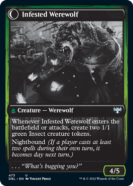 Infestation Expert // Infested Werewolf [Innistrad: Double Feature] | Mega City Incorporated