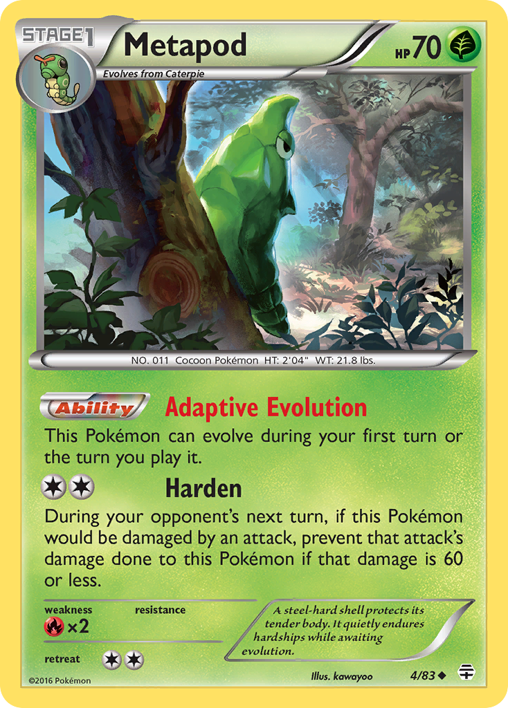 Metapod (4/83) [XY: Generations] | Mega City Incorporated