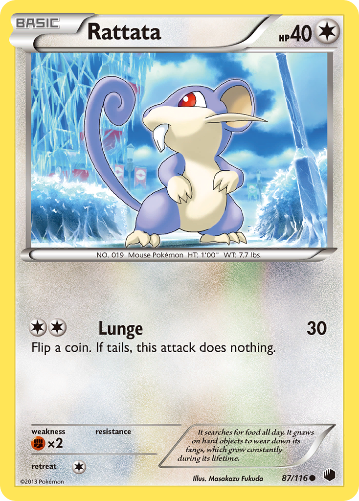 Rattata (87/116) [Black & White: Plasma Freeze] | Mega City Incorporated