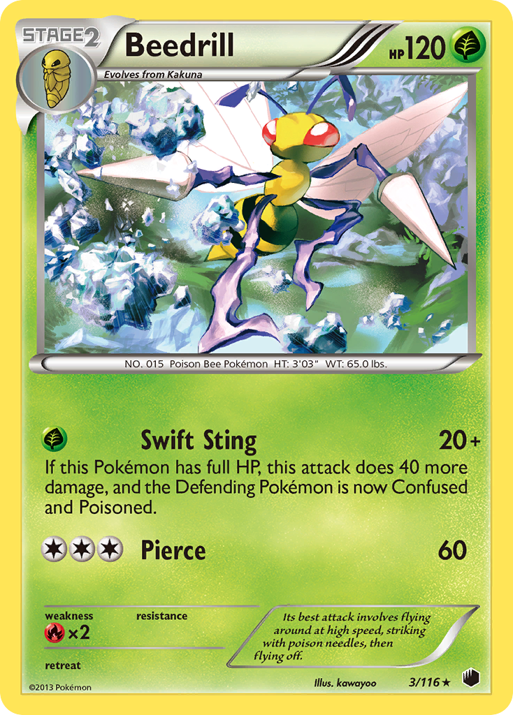 Beedrill (3/116) [Black & White: Plasma Freeze] | Mega City Incorporated