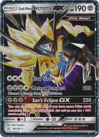 Dusk Mane Necrozma GX (90/156) (Jumbo Card) [Sun & Moon: Ultra Prism] | Mega City Incorporated