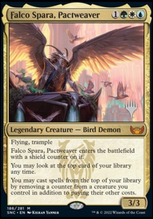 Falco Spara, Pactweaver (Promo Pack) [Streets of New Capenna Promos] | Mega City Incorporated