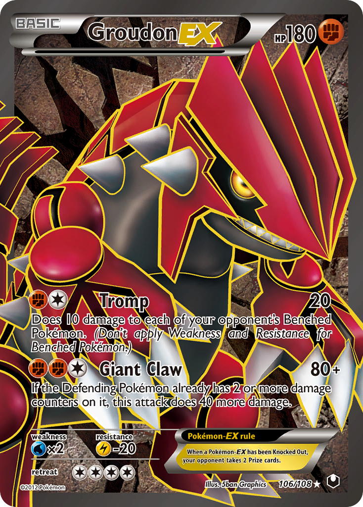 Groudon EX (106/108) [Black & White: Dark Explorers] | Mega City Incorporated