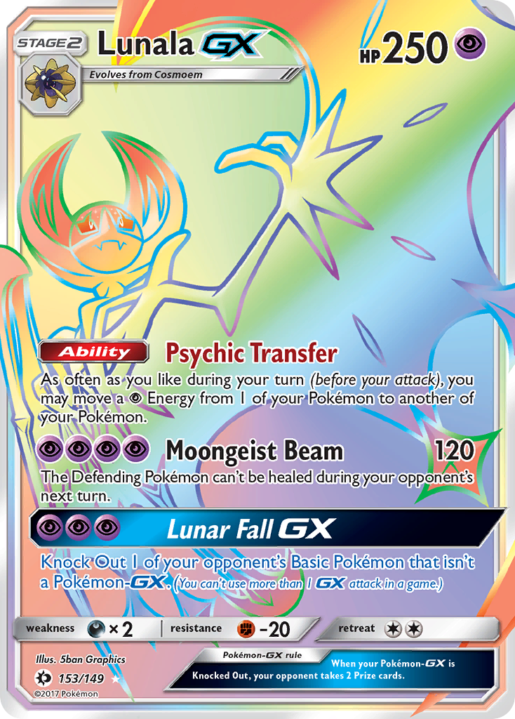 Lunala GX (153/149) [Sun & Moon: Base Set] | Mega City Incorporated