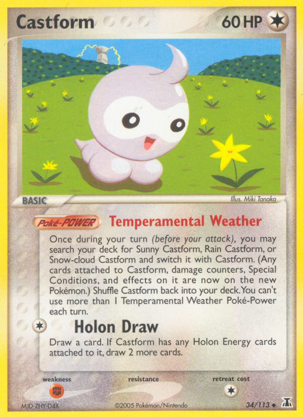 Castform (34/113) [EX: Delta Species] | Mega City Incorporated