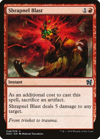Shrapnel Blast [Duel Decks: Elves vs. Inventors] | Mega City Incorporated