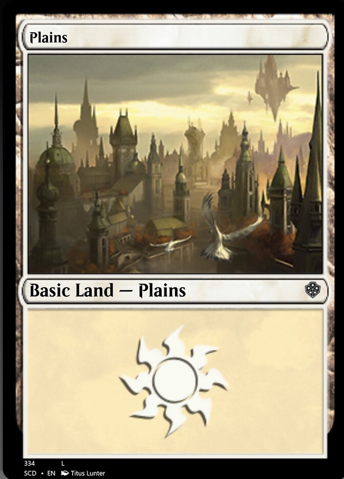 Plains (334) [Starter Commander Decks] | Mega City Incorporated