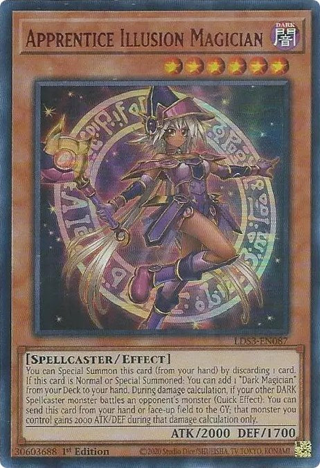 Apprentice Illusion Magician (Red) [LDS3-EN087] Ultra Rare | Mega City Incorporated