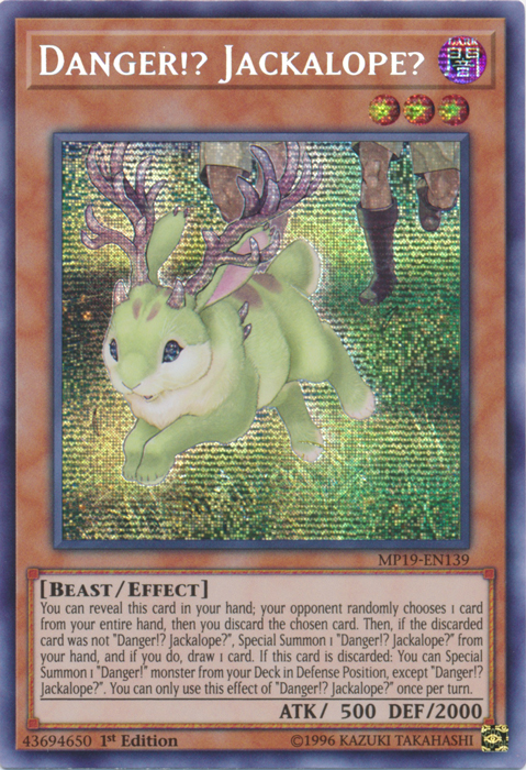 Danger!? Jackalope? [MP19-EN139] Prismatic Secret Rare | Mega City Incorporated