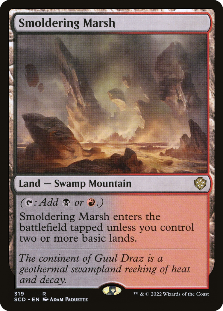 Smoldering Marsh [Starter Commander Decks] | Mega City Incorporated