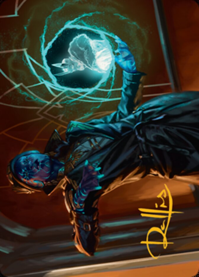 Kamiz, Obscura Oculus Art Card (Gold-Stamped Signature) [Streets of New Capenna Art Series] | Mega City Incorporated