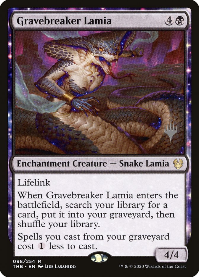 Gravebreaker Lamia (Promo Pack) [Theros Beyond Death Promos] | Mega City Incorporated