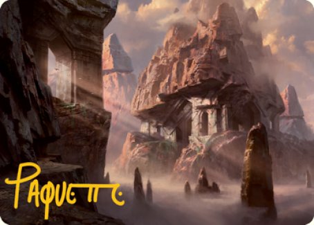 Mountain (277) Art Card (Gold-Stamped Signature) [Dungeons & Dragons: Adventures in the Forgotten Realms Art Series] | Mega City Incorporated