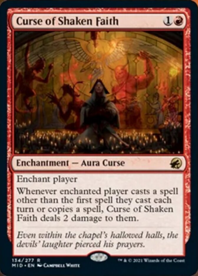 Curse of Shaken Faith [Innistrad: Midnight Hunt] | Mega City Incorporated