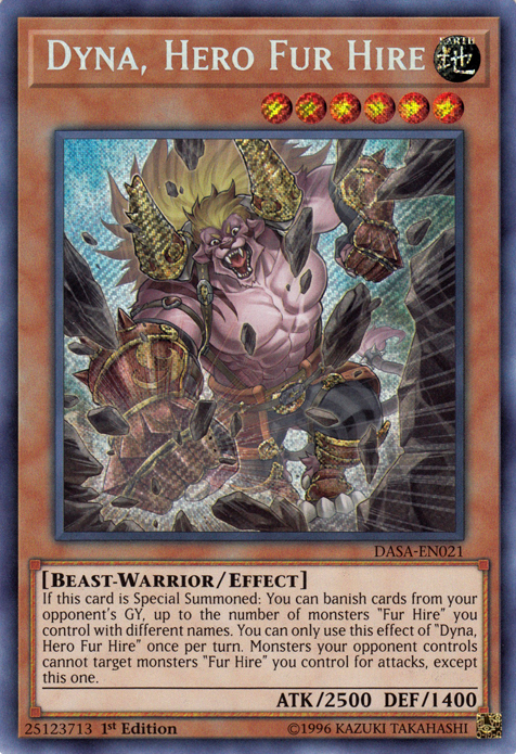 Dyna, Hero Fur Hire [DASA-EN021] Secret Rare | Mega City Incorporated