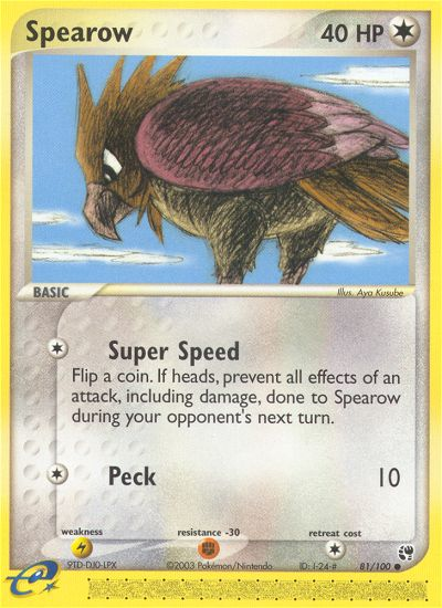 Spearow (81/100) [EX: Sandstorm] | Mega City Incorporated