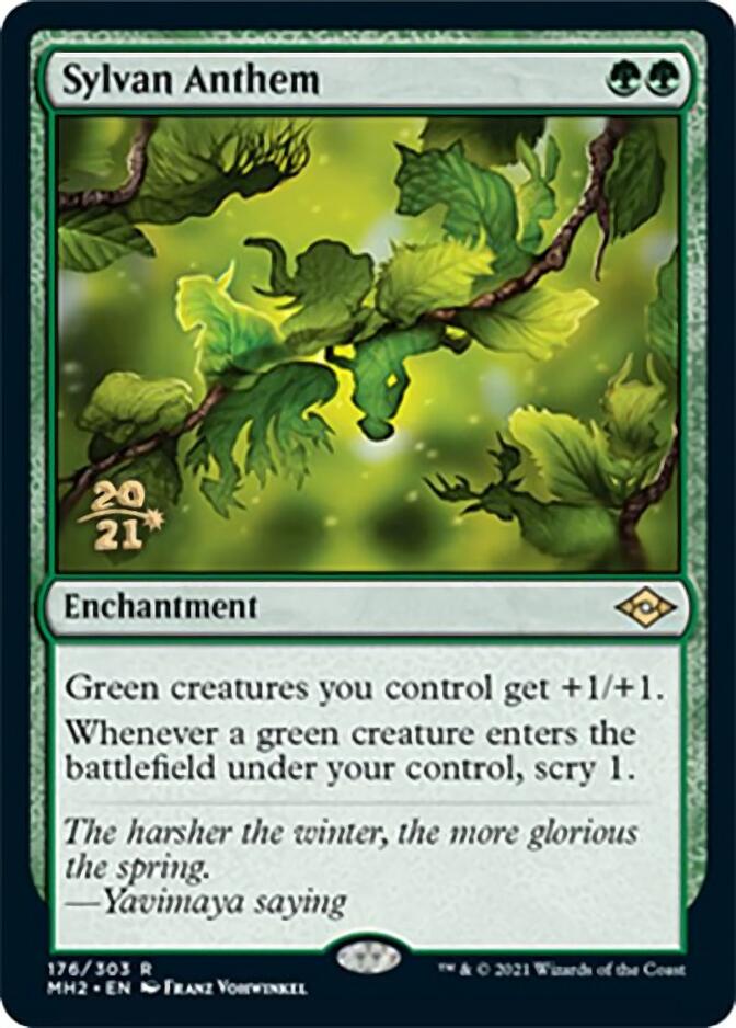 Sylvan Anthem [Modern Horizons 2 Prerelease Promos] | Mega City Incorporated