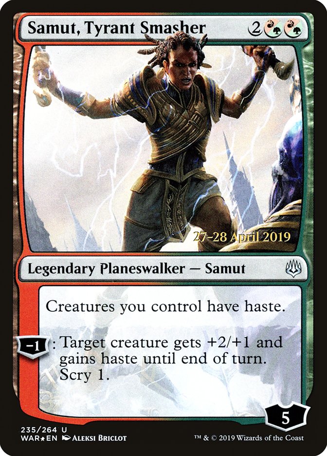 Samut, Tyrant Smasher  [War of the Spark Prerelease Promos] | Mega City Incorporated