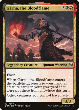 Garna, the Bloodflame [Dominaria] | Mega City Incorporated