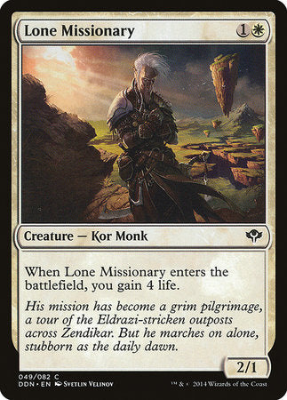 Lone Missionary [Duel Decks: Speed vs. Cunning] | Mega City Incorporated